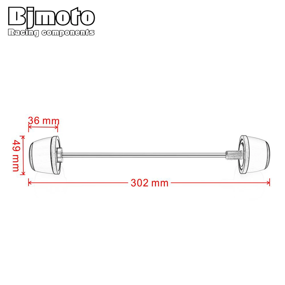 

Bjmoto motorcycle R1200GS LC 2013-2017 Front Axle Sliders Fork Wheel Protector Crash Sliders For BMW R1200GS ADV Adventure 14-17
