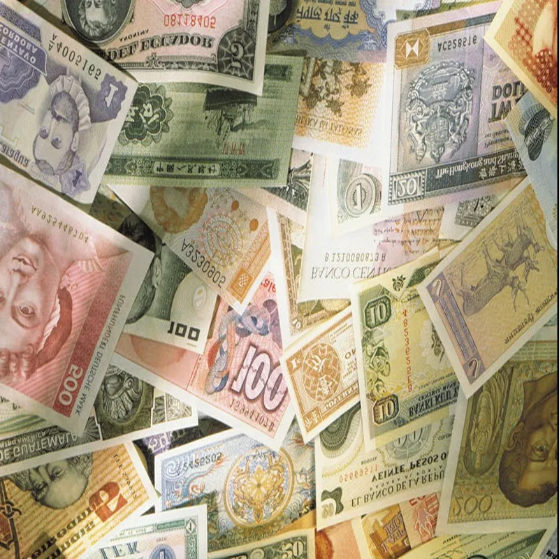 Фото обои стерео бумажные деньги фон украшение стены роспись на заказ KTV бар