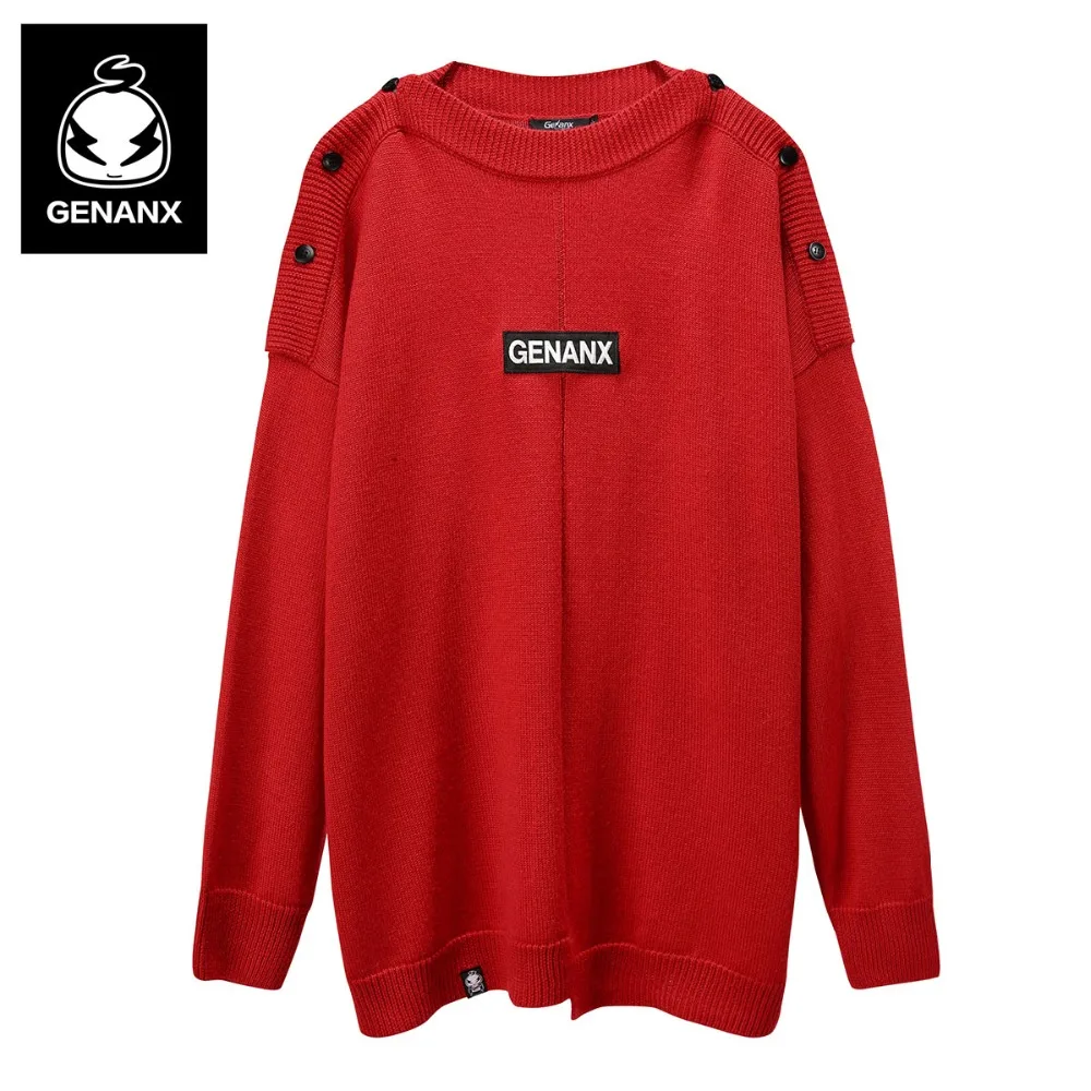 GENANX бренд sweetwear свитер для мужчин одежда с круглым воротником S пуловер свободные
