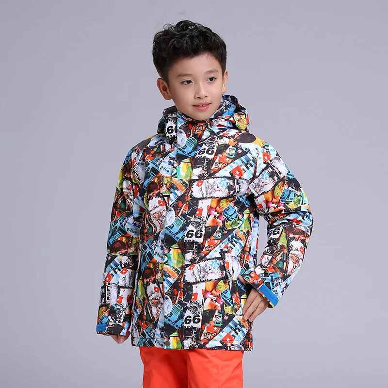 Новый зимний детский лыжный костюм GSOU зимняя ветрозащитная Водонепроницаемая