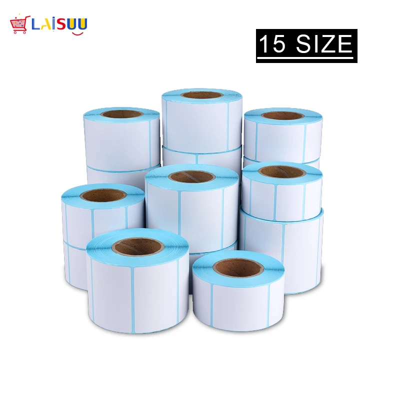 15 размер клейкая термо этикетка наклейка бумага супермаркет цена пустая прямая
