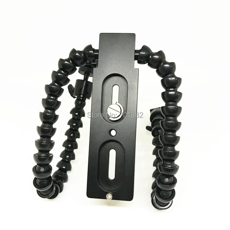 Гибкий Кронштейн для вспышки камеры с двумя ручками держатель двух планшетов