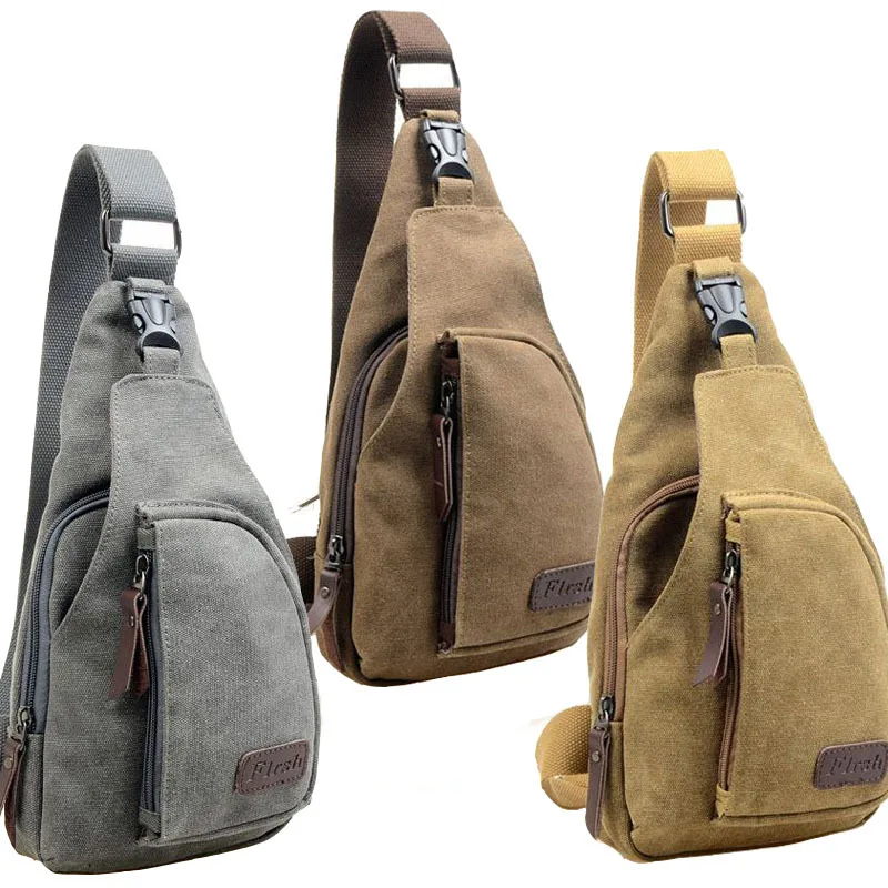 Fashion Vintage Men Messenger Bags Casual Outdoor Travel Hiking Sport Chest Canvas Male Small Retro Military Shoulder Bag | Багаж и сумки