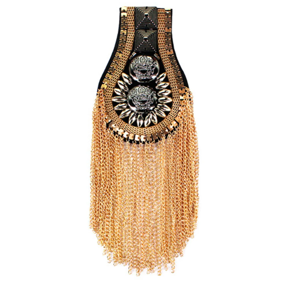 1 пара универсальные эполеты для одежды с бахромой|Заплатки| |