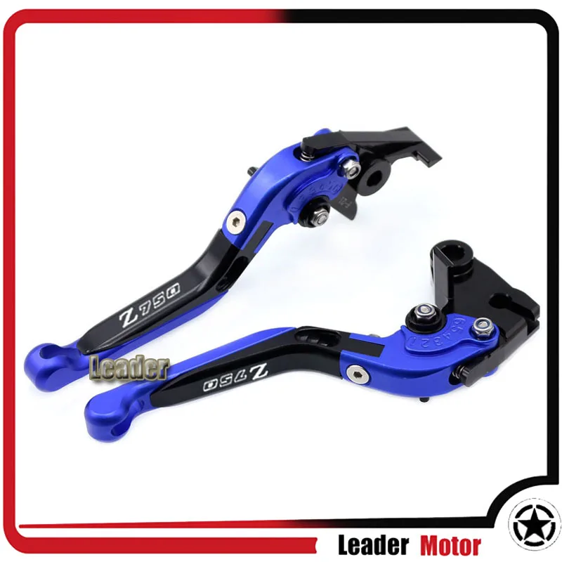 G Для KAWASAKI Z750 Z 750 2007-2012 Аксессуары для мотоциклов Откидное Выдвижная сцепные рычаги логотип Z750 зеленый - Цвет: G