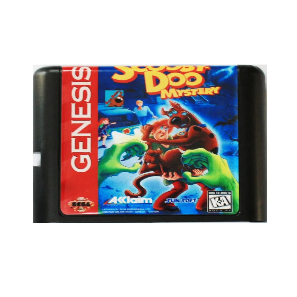 Scooby Doo Mystery 16 бит MD игровая карта для sega Mega Drive для sega Genesis