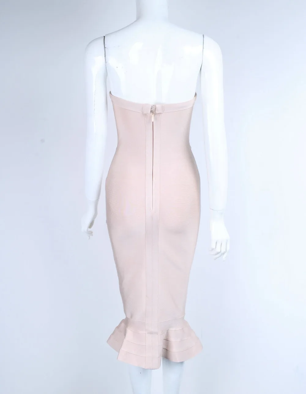 Sexy бретелек Русалка район платье повязки знаменитости модельер платье Vestidos