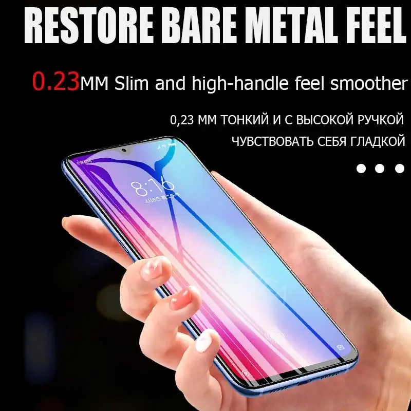 20D полное покрытие закаленное стекло для Xiaomi Redmi Note 7 5 6 Pro Защита экрана 6A защитный