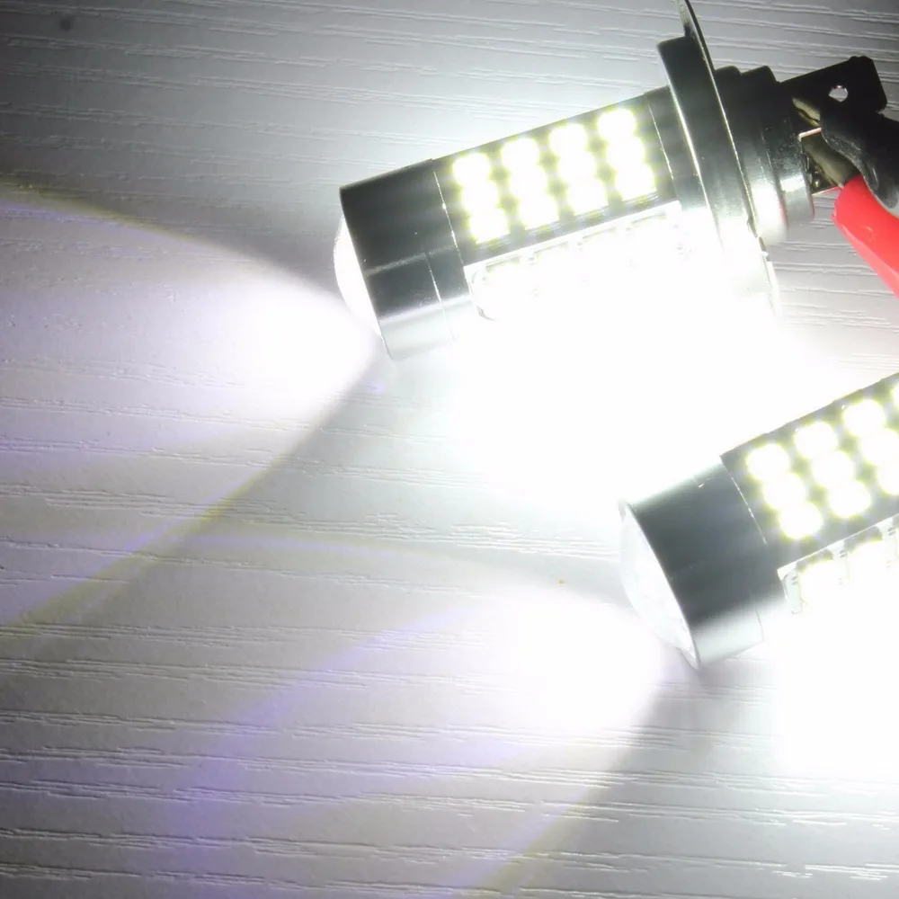 Светодиодный фонарь высокой мощности ANGRONG 2x6000K белый H7 54 SMD головной светильник