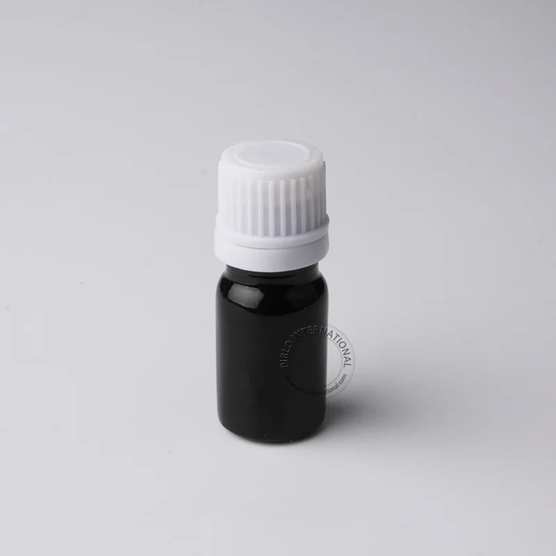 Акция 5 мл Бутылочка для эфирного масла черный стеклянный косметический