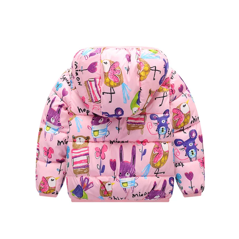 Обувь для мальчиков зимние хлопковые Перо Подпушка пальто Детская верхняя