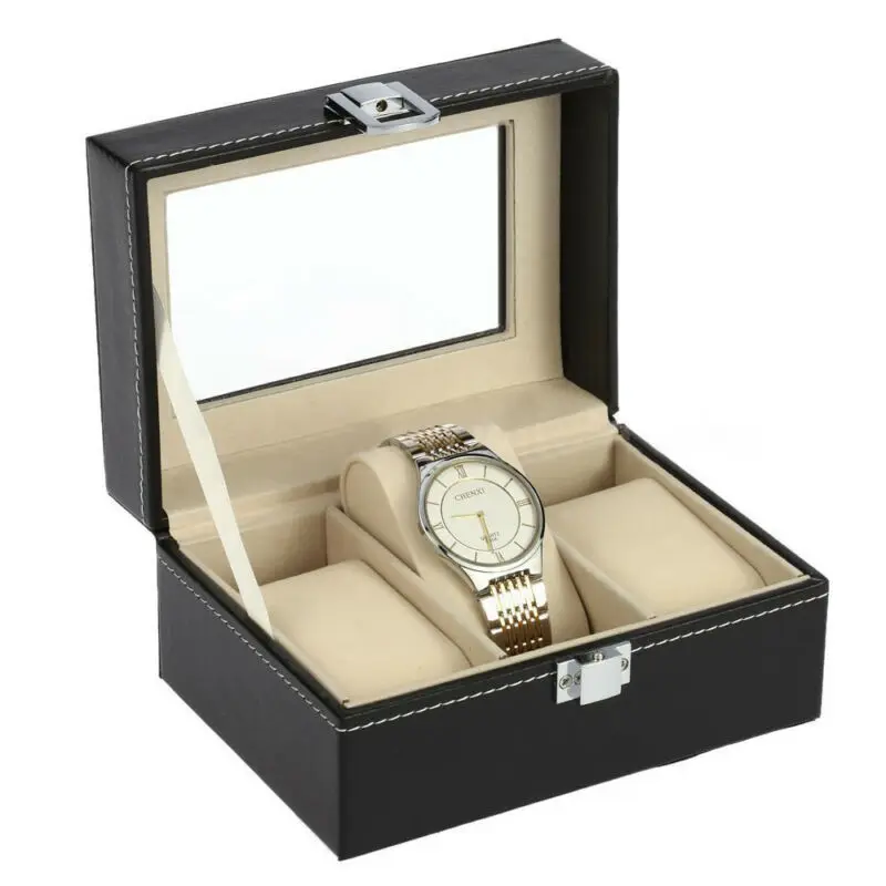 1Pcs 3/6/12 Luxury Watch Box Jewelry Storage Organizer storage display box for Rings Bracelet Display Holder Case | Дом и сад