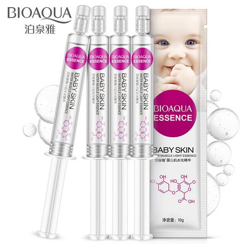 BIOAQUA Baby Skin Hyaluronic Acid Serum Liquid Care Moisturizing Anti Wrinkle Aging Collagen Essence Days Cream 10ml | Красота и