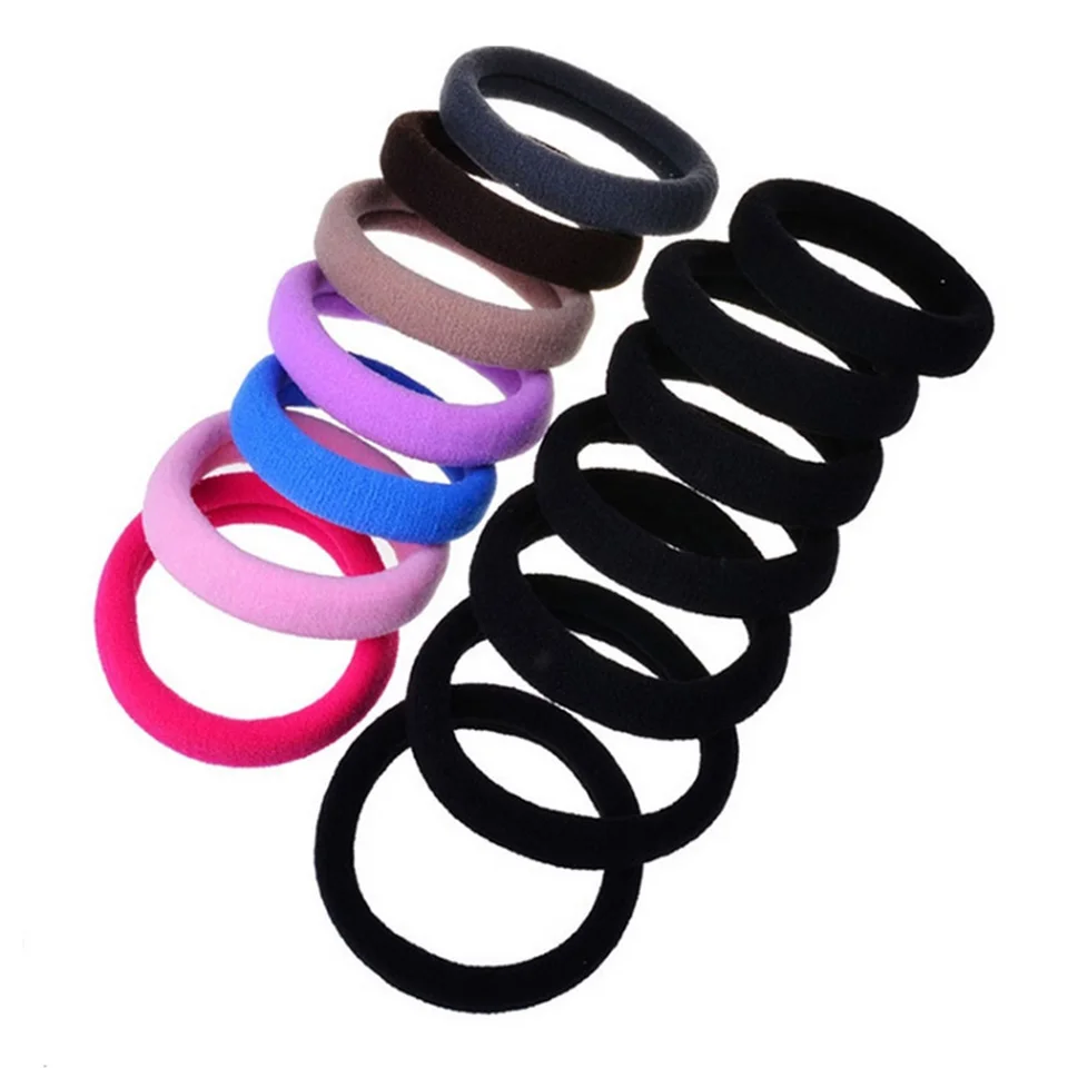 

20pcs/lot Fluorescence Colored HairBand Holders Rubber Elastic Hair Bands Girls Hair Accessories