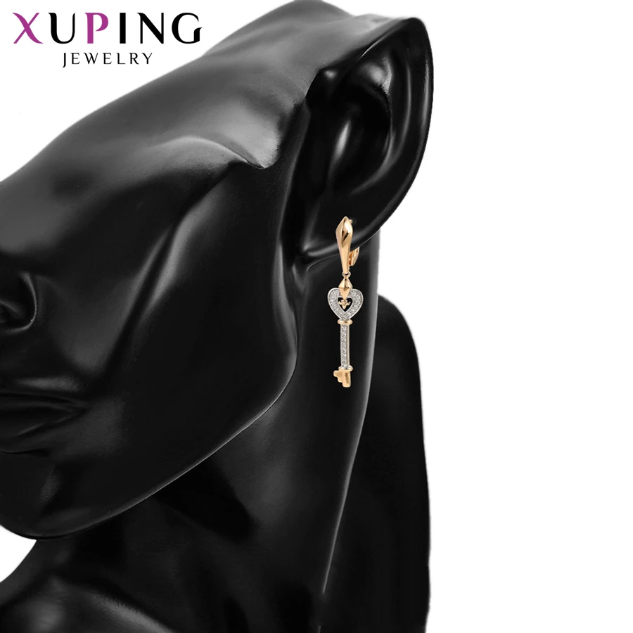 Xuping ювелирные изделия темпераментные длинные серьги в форме ключа изысканные