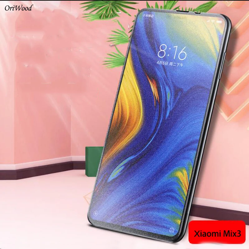 Оригинальная защитная пленка для Xiaomi Mi Mix 3 2.5D из матового закаленного стекла с