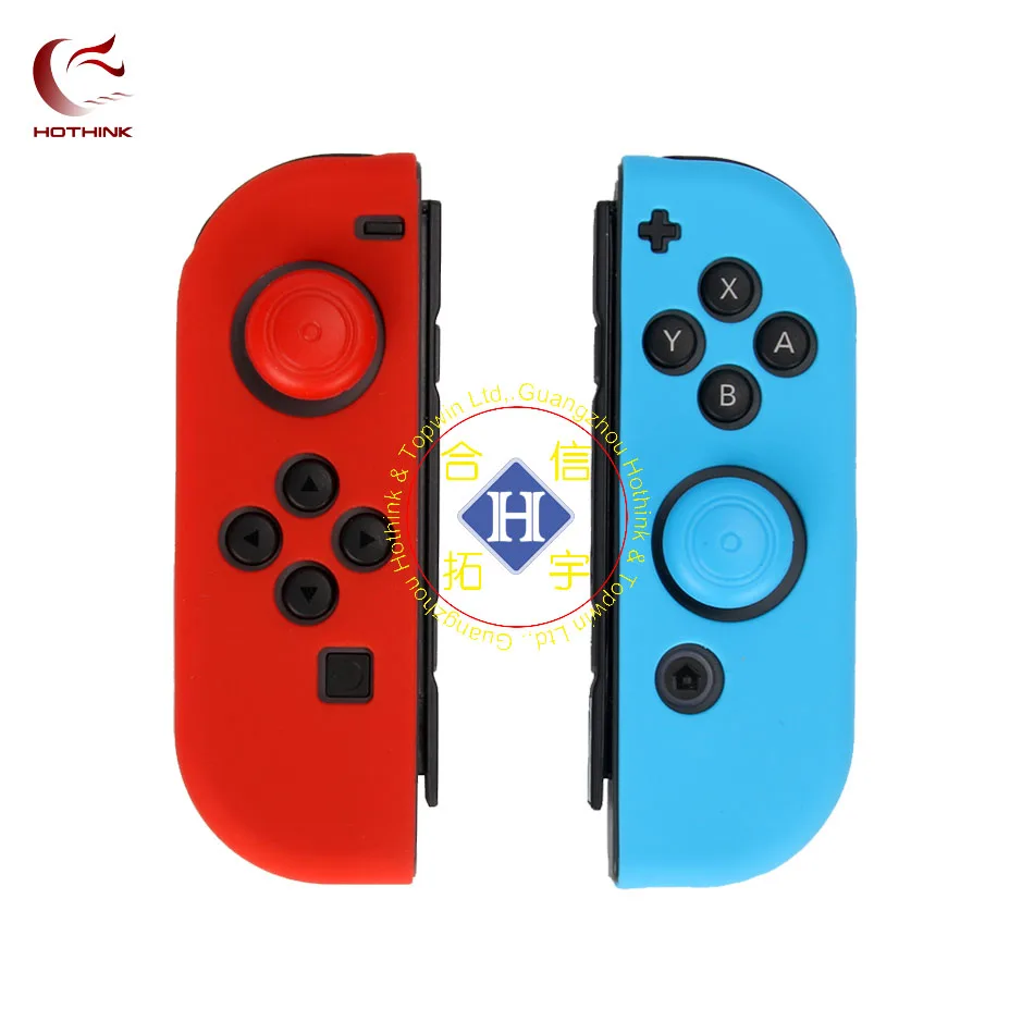 L Red R Blue HOTHINK мягкий защитный силиконовый чехол с джойстиком для джойстика для nintendo Switch JOY CON kingd switch JOY-CON - Цвет: L Red R Blue