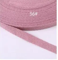 36 pink purple Новинка Красочные 20 мм шеврон хлопок ленточки для волос Herring Bonebinding Лента кружевная отделка для упаковочные аксессуары DIY 50 ярдов - Цвет: 36 pink purple