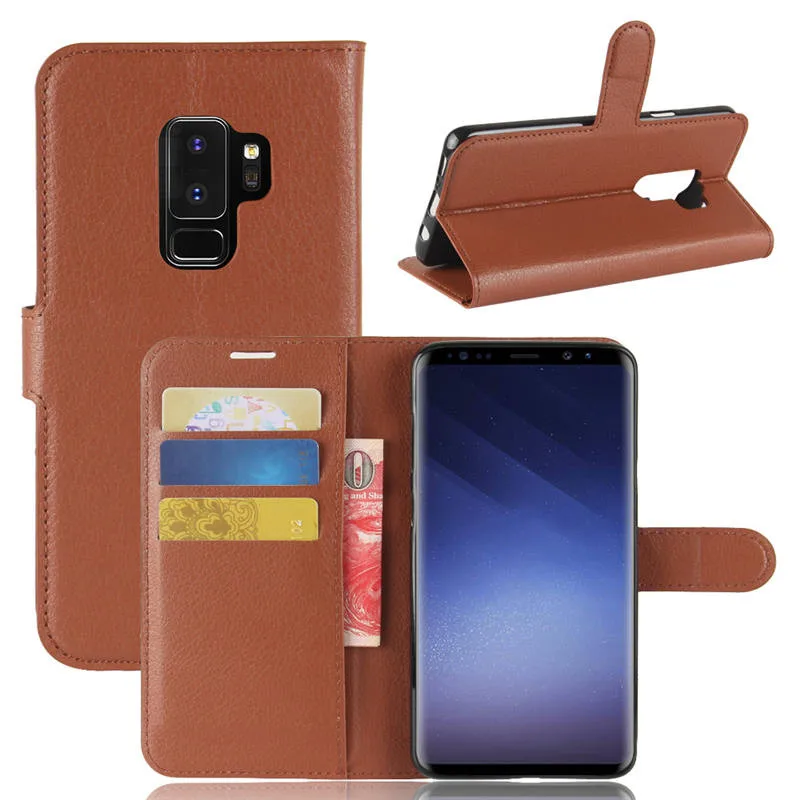 Для Samsung Galaxy S9 Plus Чехол кошелек Обложка на заднюю панель из искусственной кожи