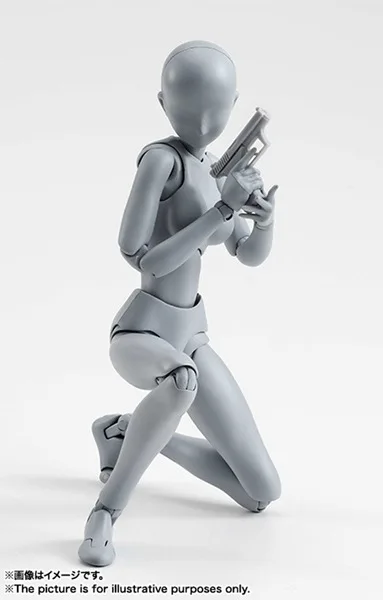 SH. Figuarts 15 см эскиз тела Кун/тело Чан DX набор подвижный мужской \ Женский ПВХ фигурка Коллекционная модель игрушки модель сплошной черный