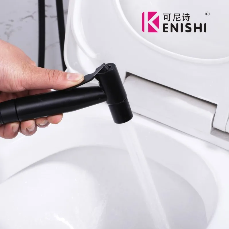 Черный Современный душ для ванной туалета Пистолет Двойной режим Toliet биде кран