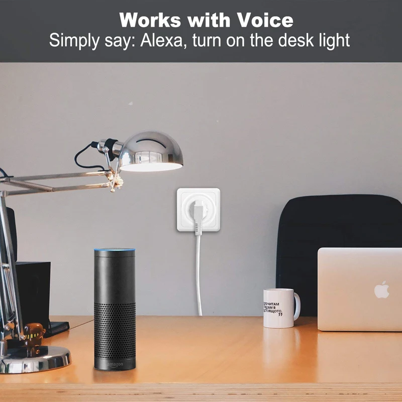 Умная розетка Urgrico с поддержкой Wi-Fi и Alexa/Google Home | Электроника