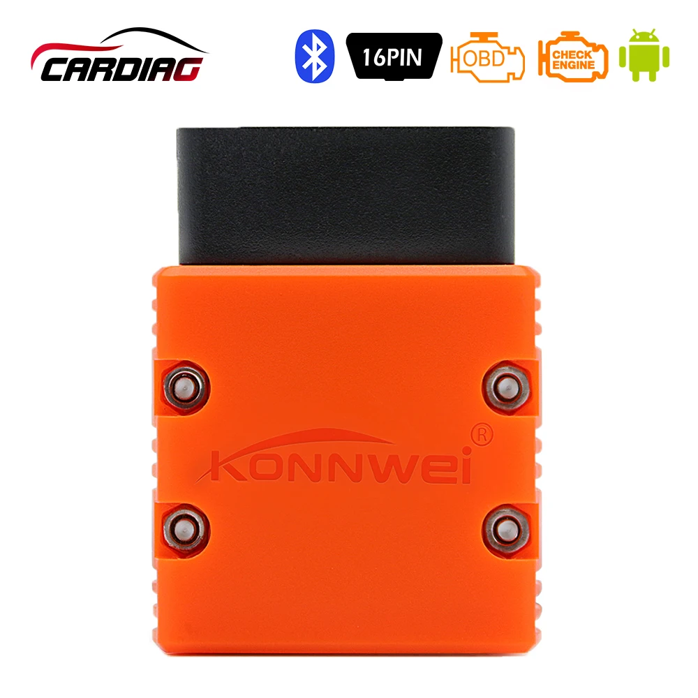 KONNWEI KW902 Bluetooth ELM327 V1.5 чип PIC18f25k80 OBD2 сканер ELM 327 OBDII код ридер для Android