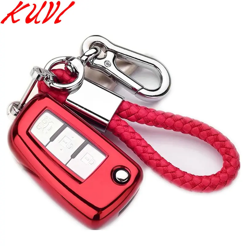 2 3 кнопки дистанционного ТПУ Автомобильный Брелок управления с ключом чехол