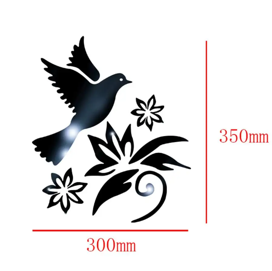 Настенные наклейки для гостиной спальни простой современный зеркальный Стиль