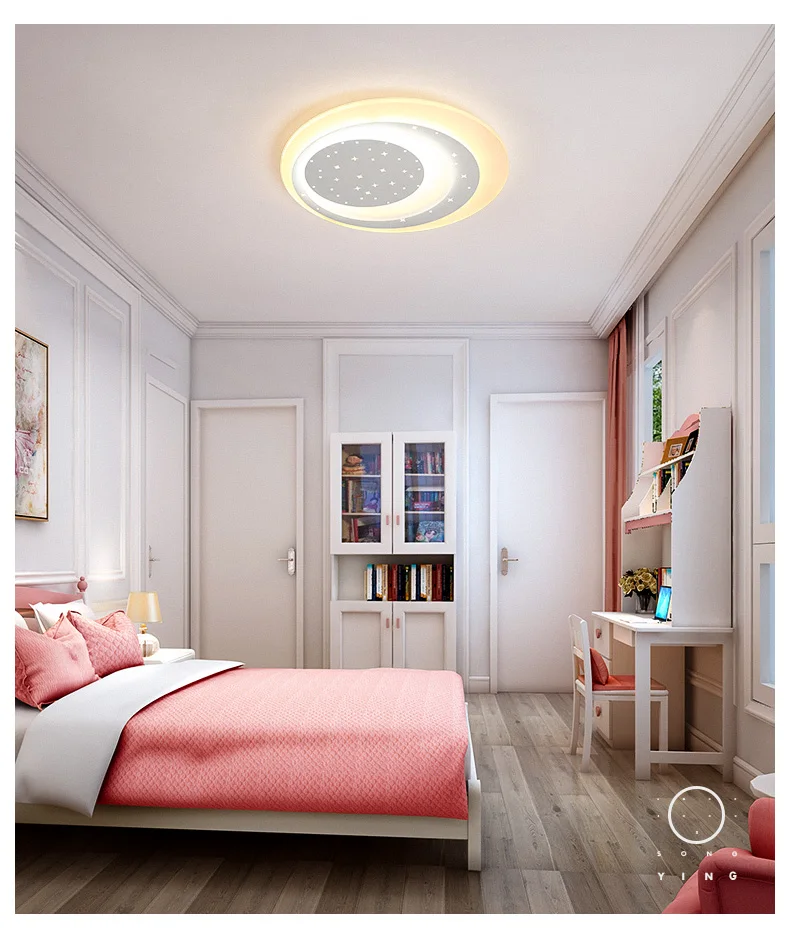 Children's room lamp bedroom simple modern boy girl cartoon creative stars led ceiling | Лампы и освещение