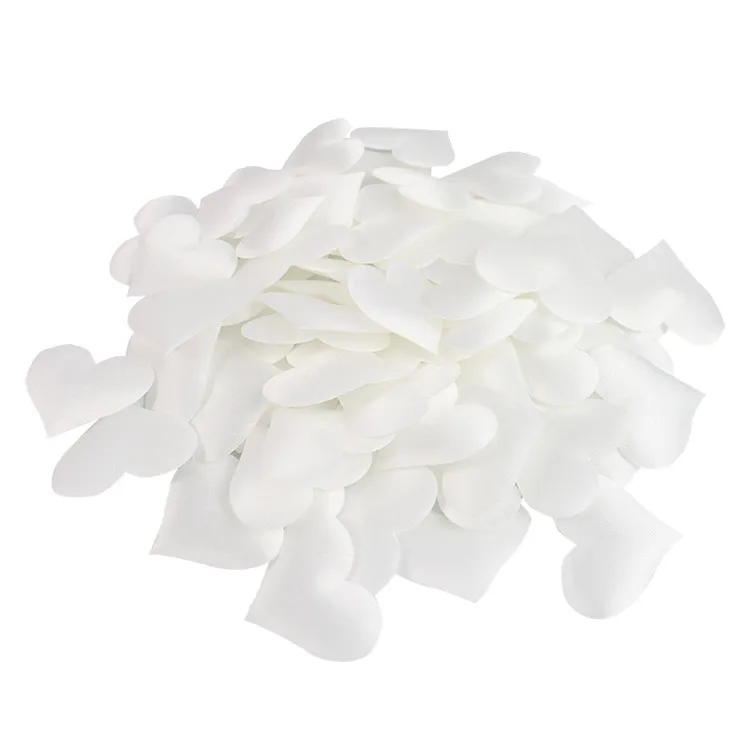 love white Zilue 100 шт./пакет ткань сердце 3,5x2,5 см Свадьба День Святого Валентина конфетти украшение стола Декорации для вечеринки на день рождения поставки - Цвет: love white