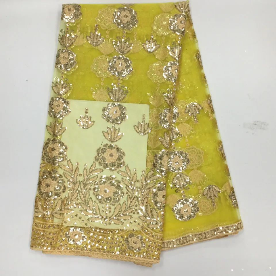 2017 распродажа Высокое качество Африканский цветок кружевной ткани белое