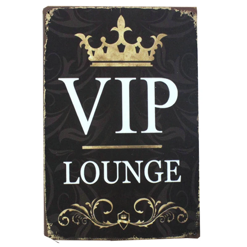 Художественный A264 VIP Lounge металлический знак Ретро оловянный автомобильный