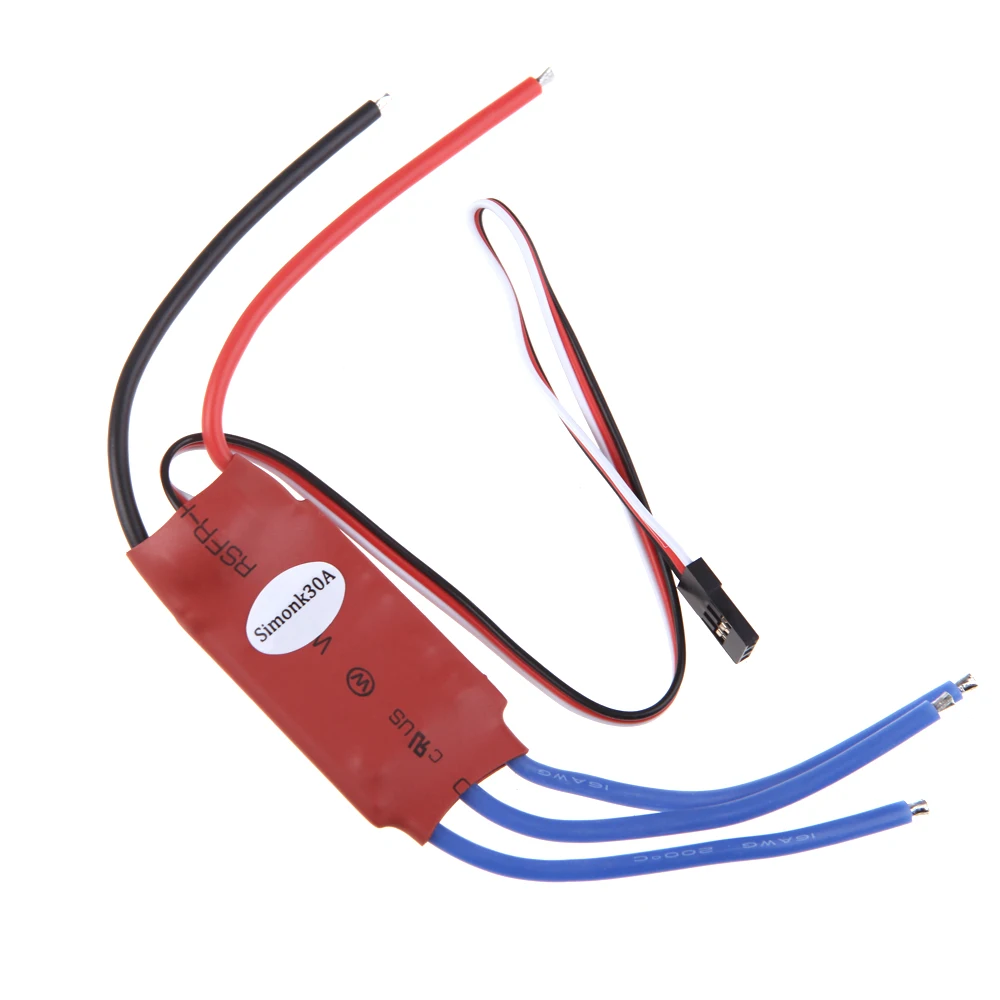 4 шт. Прошивка Simonk бесщеточный ESC 30A с 3A 5V BEC для F450 TREX 250 450 RC Мультикоптер Qudcopter часть