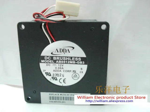 Новый Оригинальный ADDA AB0512MB GB3 12V 0.08A 5010 Dual шаровая воздуходувка|12v blower|blower 12vaddas