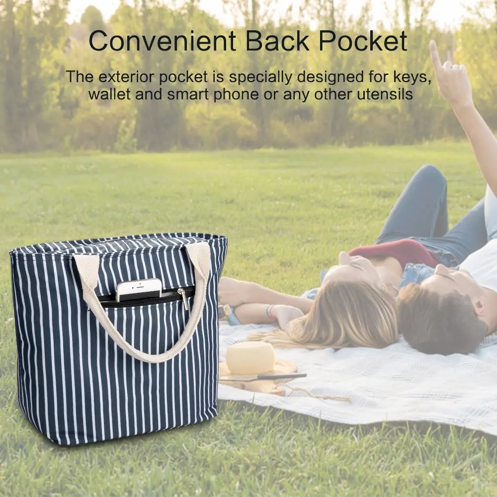 Обед мешок многоразовые Lunch Tote Bag Организатор/большой Ёмкость Коробки для обедов