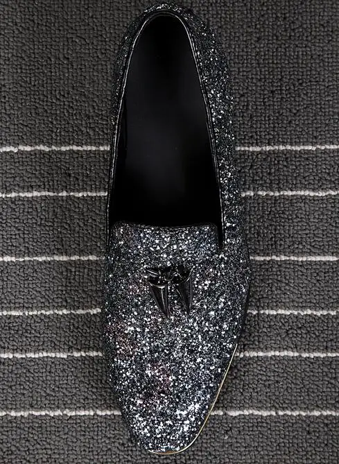 Мужские кожаные туфли ручной работы шнек металл подпись акулий зуб лоферы