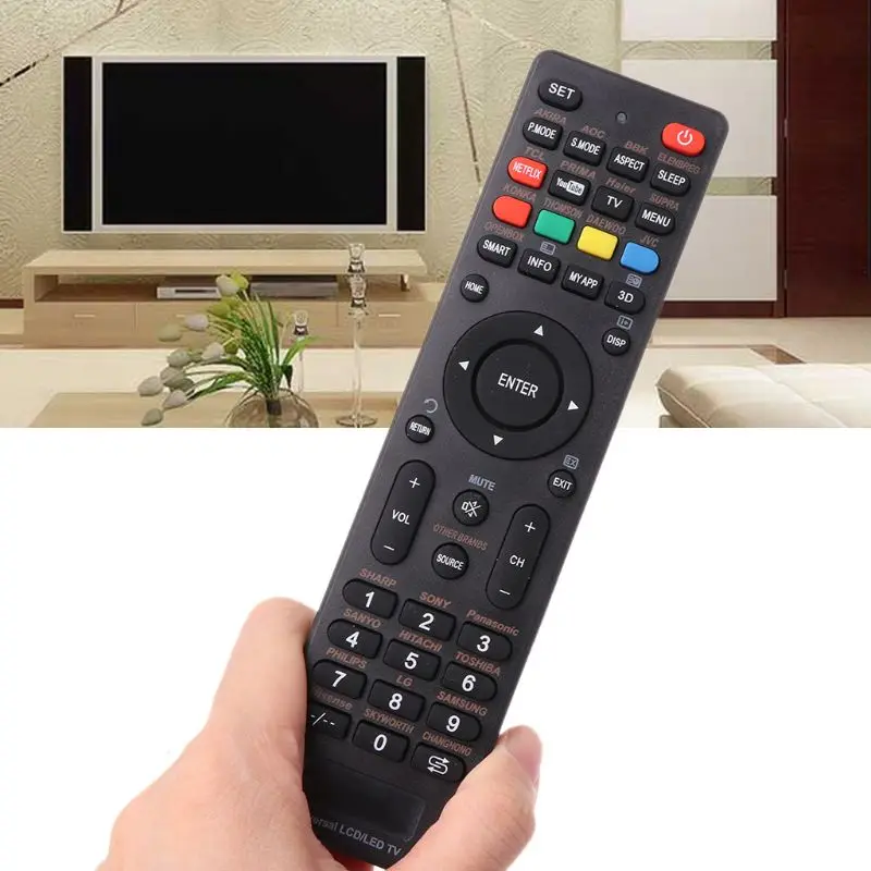 Ultra-thin LCD LED Universal Smart TV Remote Control Controller Replacement for Sony Philips LG Samsung Vizio Supra Bbk Izumi Pa |