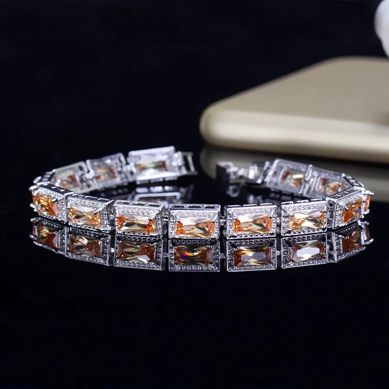 Женский браслет с кристаллами серебристого цвета 6 цветов|bracelets for|bracelets for womenfor
