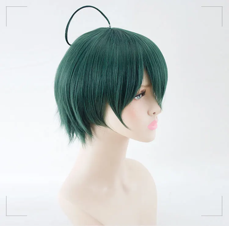 HSIU высококачественный косплей парик Shuichi Saihara Danganronpa V3: Killing Harmony Costume Play парики костюмы на Хэллоуин волосы
