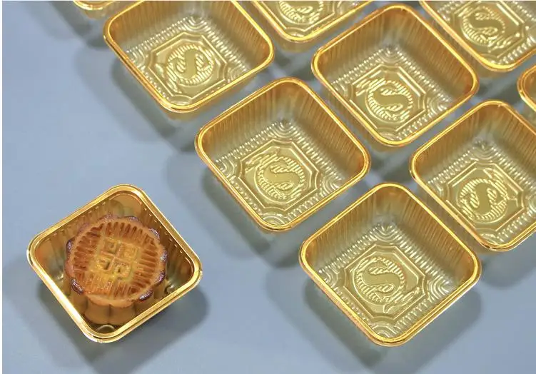 100 шт для 50 г/100 г квадратной Луны противни для пирожных Mooncake упаковочная коробка контейнер держатель яичный желток слоеные коробки