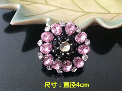 6Pcs as picture 6 шт./партия, качественная Тяжелая дрель для ногтей, круглый цветок, нашивки, сумка для одежды, носки, обувь, украшения своими руками, наклейки, аксессуары, A1522 - Цвет: 6Pcs as picture