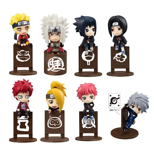 J G NARUTO Ochatomo серия Sasuke Kakashi Jiraiya Gaara Itachi Sasori Deidara Naruto ПВХ Фигурки Коллекционная