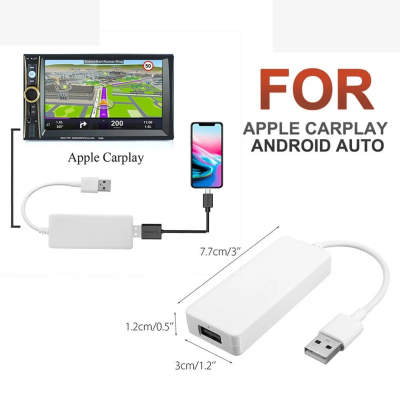 Для iPhone Android Carplay донгл дисплей USB адаптер Авто смартфон ссылка приемник