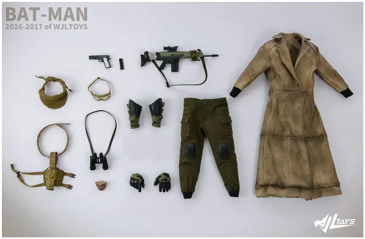 Wjltoys 1/6 весы аксессуары для одежды с изображением Бэтмена костюм набор только