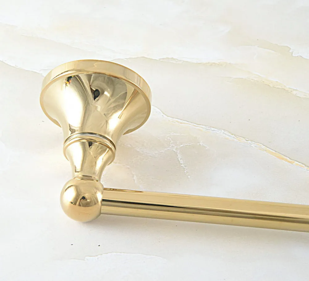 Настенное крепление роскошный золотой цвет латунь ванная комната оборудование