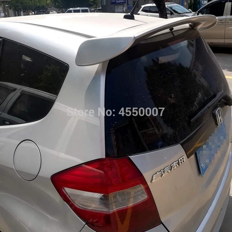 Для Honda Jazz Fit 2008 2009 2010 2011 2012 2013 Высокое качество ABS Материал крыло автомобиля грунтовка Цвет задний спойлер
