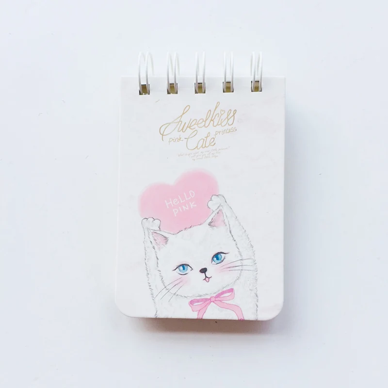80 листов Принцесса Кошка портативная катушка Жесткий Чехол для планировщика