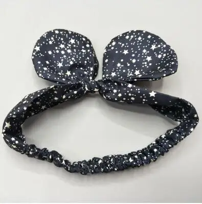 1 шт. Новый Банни тюрбан головная повязка звезда круглый ободок с кроличьими