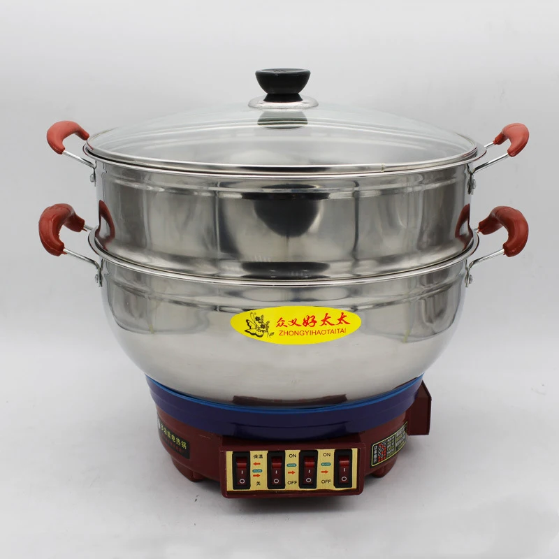 220 В Мультиварки Электрический тепла пан электрический пароход сковородке Hot Pot |